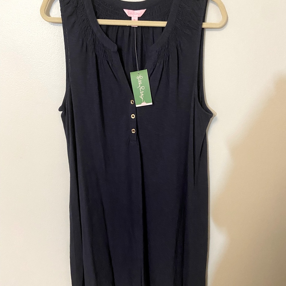 NWT Lilly Pulitzer Essie Navy Dress Sleeveless